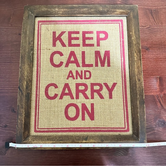 Keep Calm And Carry On Framed Picture - Picture 4 of 4